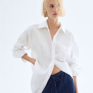 NWT H&M Oversized Linen Shirt